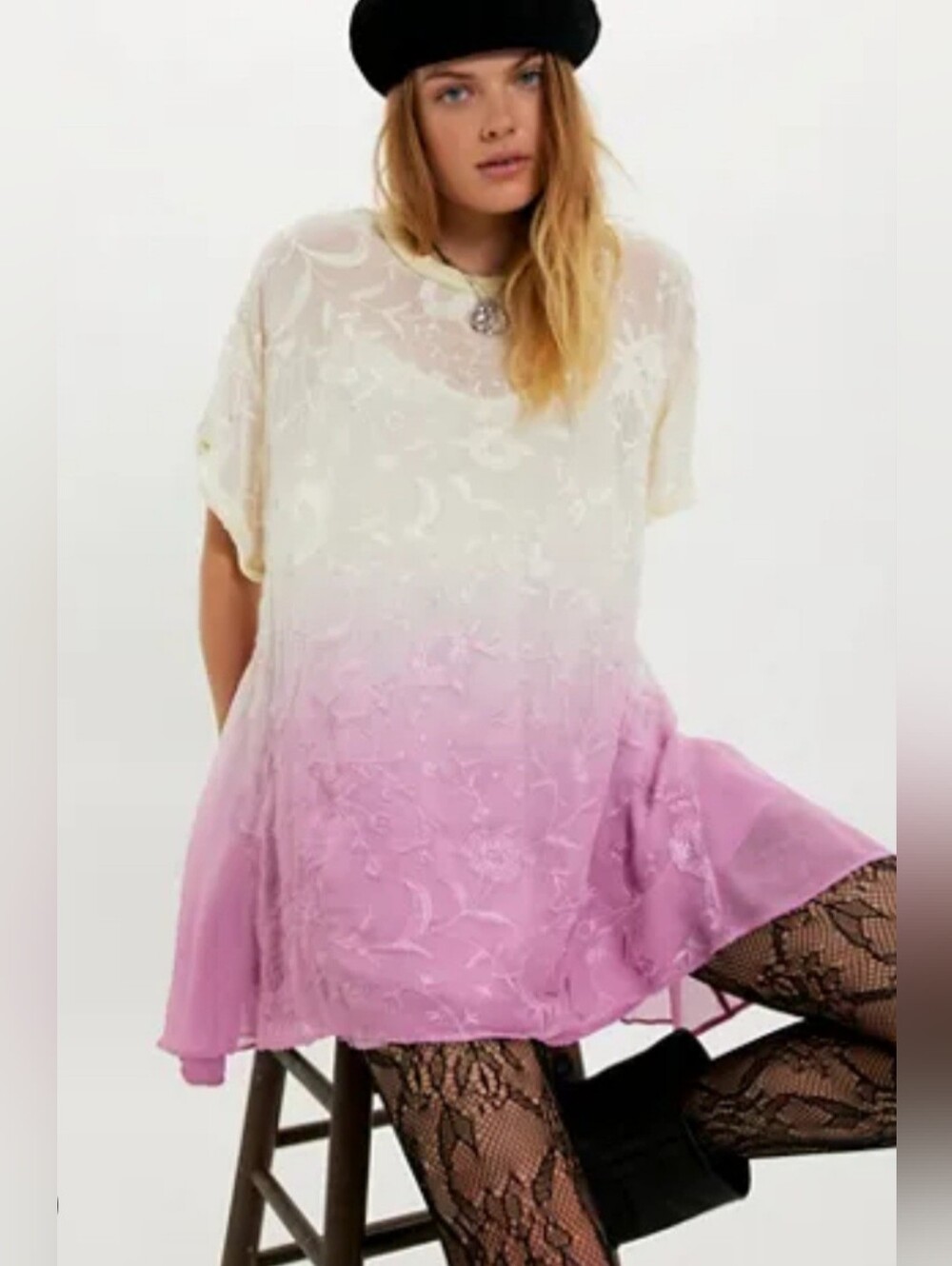 Free People Petal Dusk T-shirt Mini Dress NWT